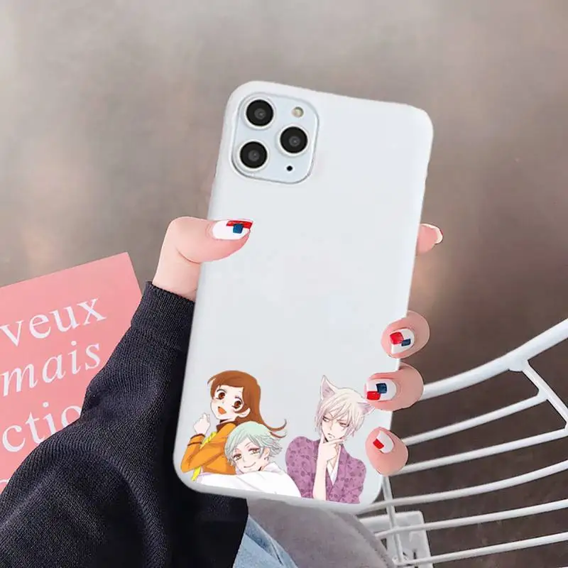

Anime Kamisama Tomoe Phone Case White Candy Color for iPhone 6 7 8 11 12 s mini pro X XS XR MAX Plus