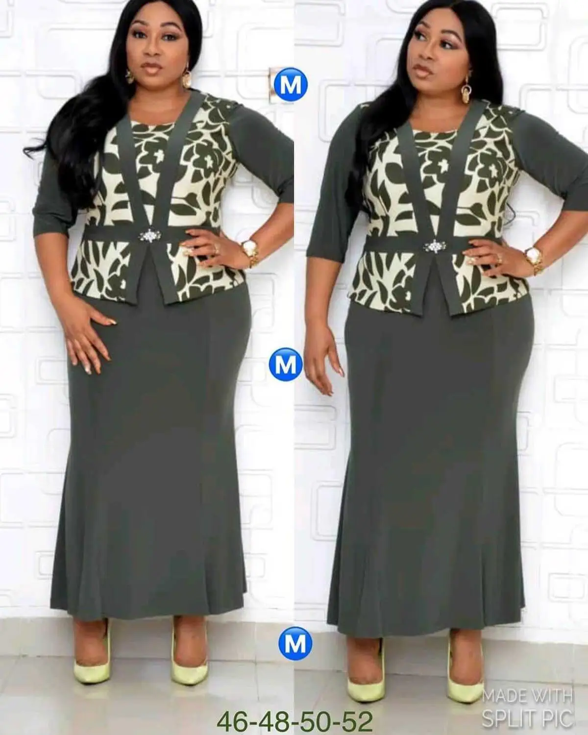 

Plus Size Quality European Printed African lady office Maxi dresses Dashiki evening party dresses African clothes