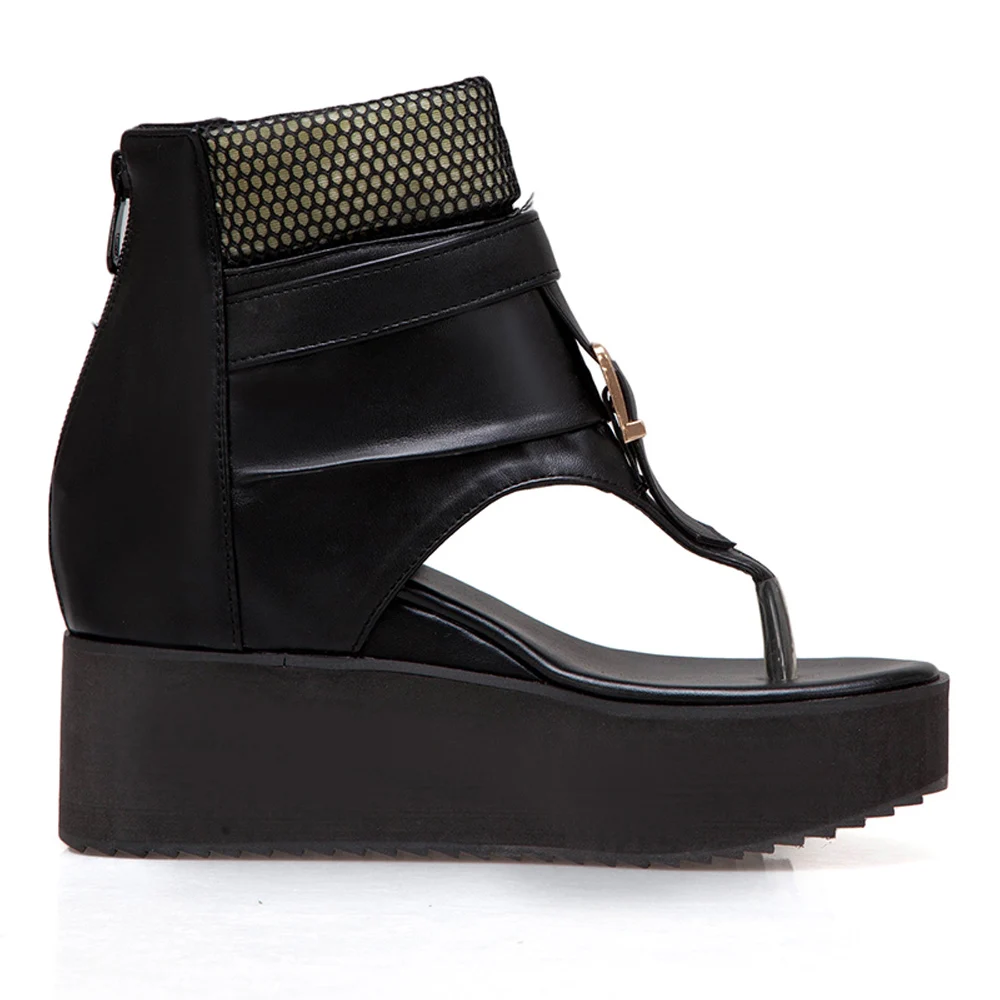 Женские босоножки на танкетке черные белые желтые повседневная обувь для лета