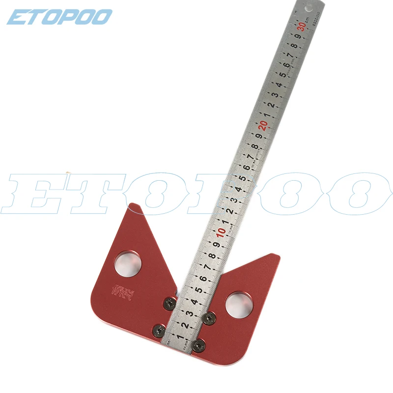 45 градусов угол круглый центр линия писец дерево правили плотник круглое сердце линейка Калибр центр искатель Деревообработка DIY инструмент