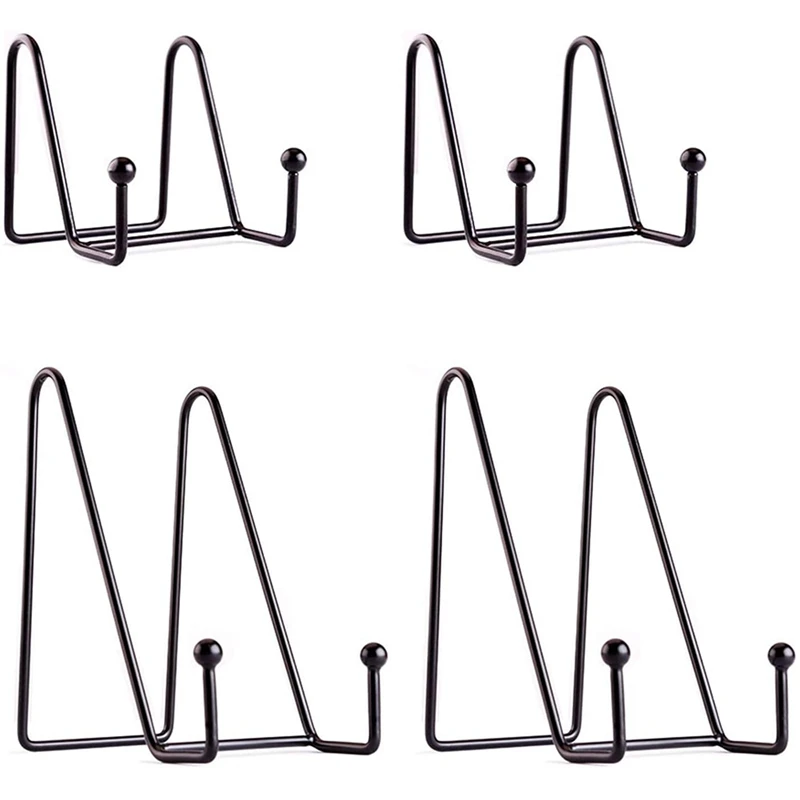 

4Pcs Stands for Display, Plate Stands, Easel Display Stand, Decorative Picture Frame Stand, Photo Holder for Book