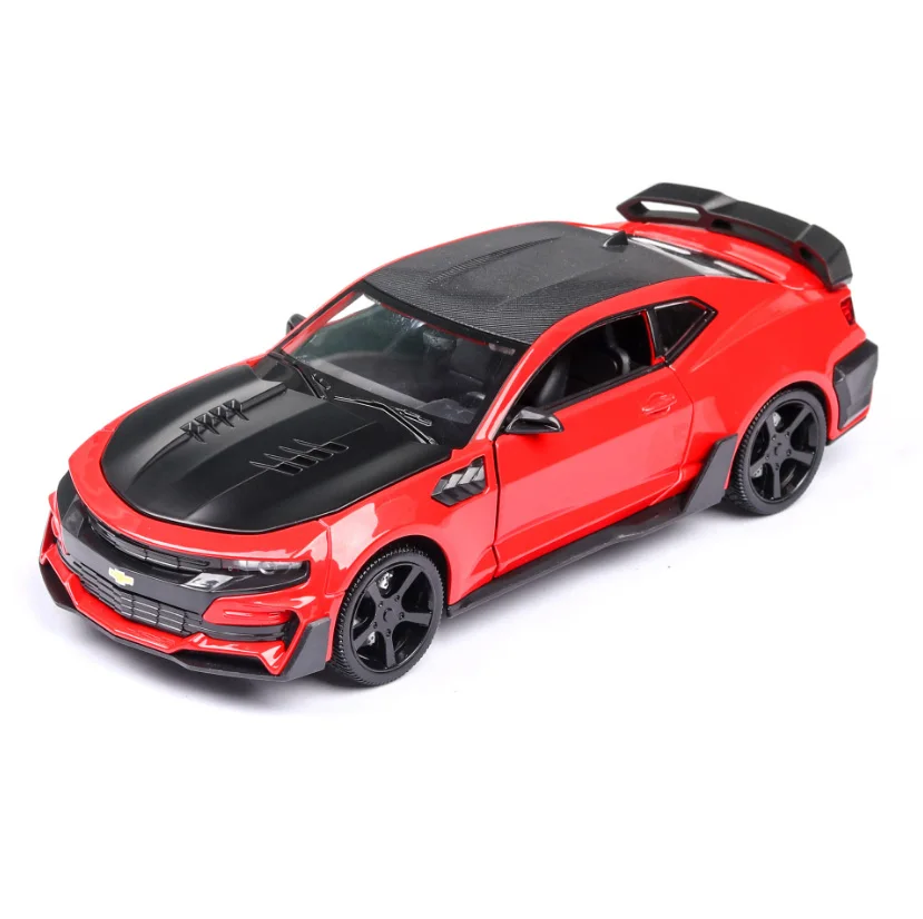 red no box 1:24 игрушечный автомобиль отличного качества Chevrolet Camaro Металлический Игрушечный Автомобиль литой автомобиль Diecasts& игрушечные транспортные средства Модель автомобиля игрушки для детей - Цвет: red no box