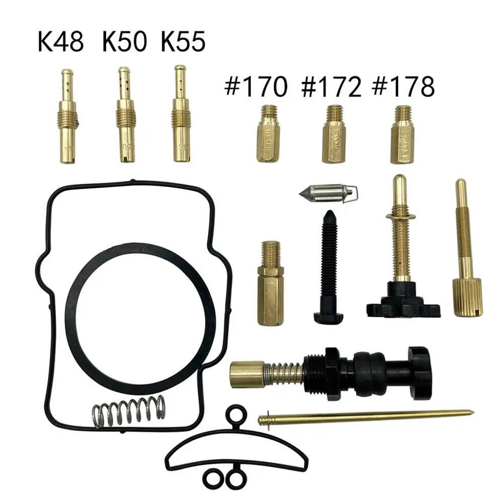 PWK36/38/40 Motor Carburetor Motorcycle Repair Kit Spare Jets Replacement Parts For Keihin |