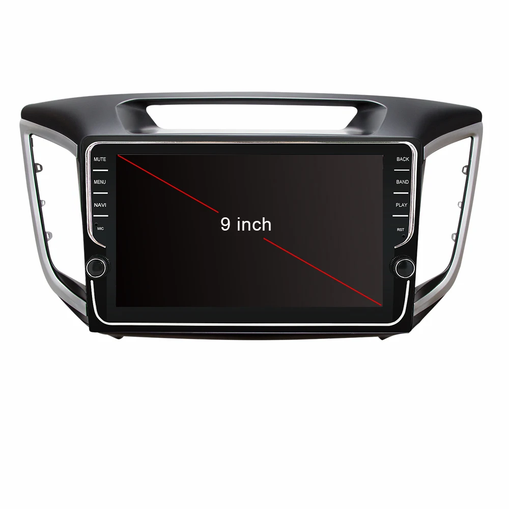 Автомагнитола Eunavi 4 + 64 ГБ IPS android 9 0 для Hyundai Creta ix25 мультимедийный плеер дюймов gps