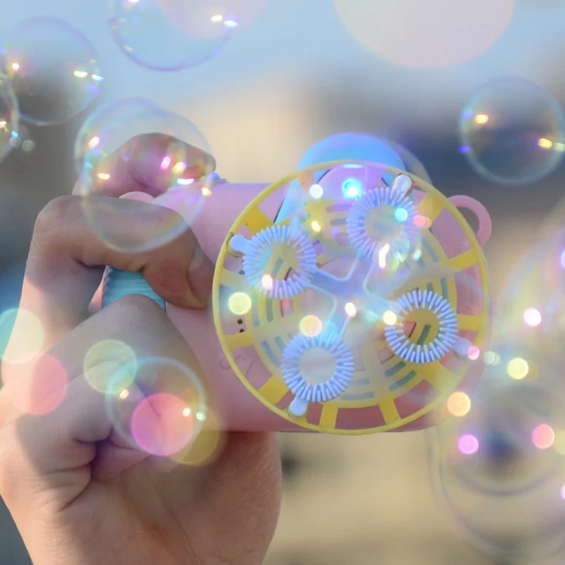 Пузырчатая машина с красивым стилем автоматический вентилятор мыльная пушка