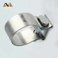car accessories stainless steel universal exhaust pipe connection hoop strong steel pipe clamp