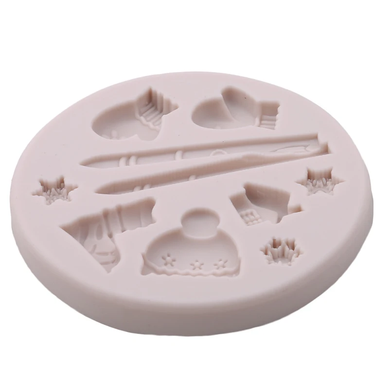 3D сани снег сапоги Форма Силиконовые формы торта для DIY помадка шоколада выпечки