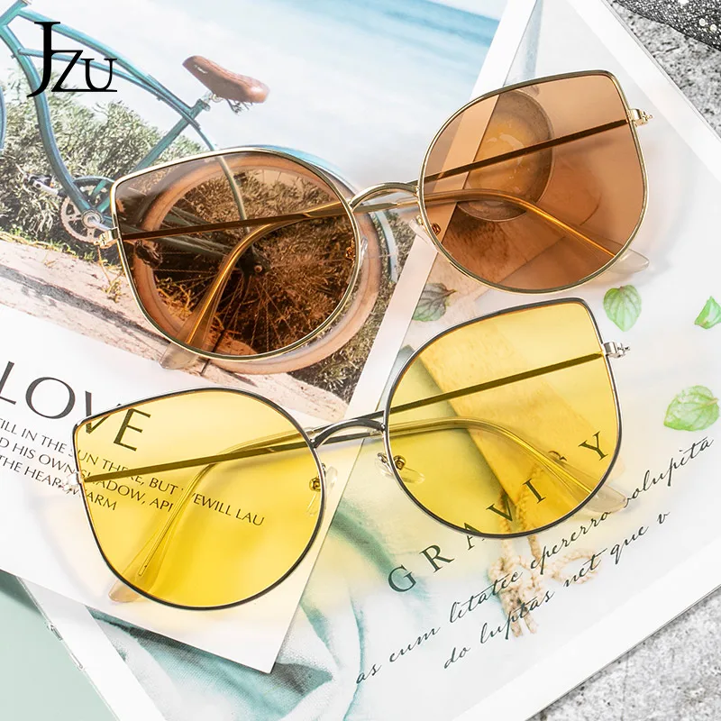 Женские солнцезащитные очки с градиентом большие квадратные в стиле ретро