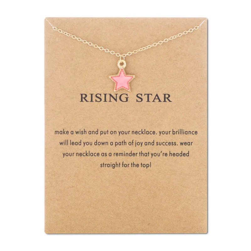 Подарок на день Святого Валентина небольшой подарок любовь ожерелье со звездой