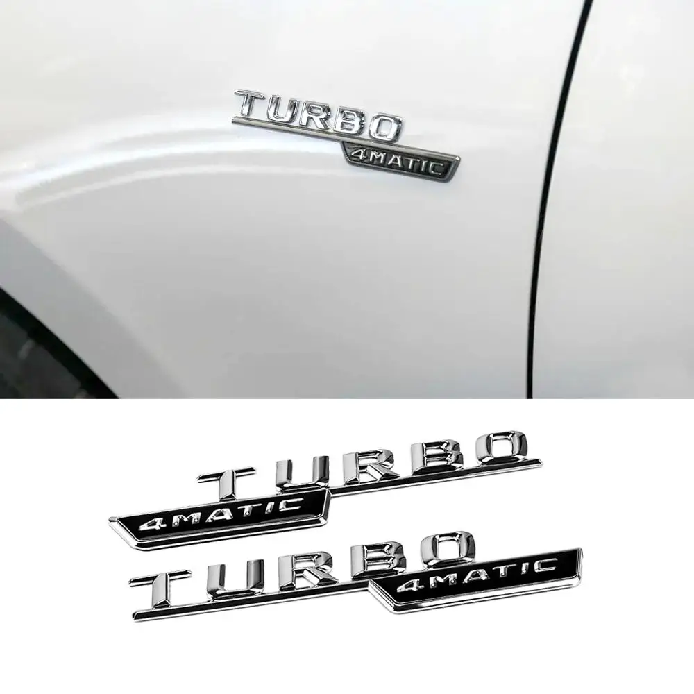 1 20 пар TURBO 4matic эмблема логотип сбоку крыло Стикеры для Mercedes Benz AMG A180 W176 W169 A200 A250 A209