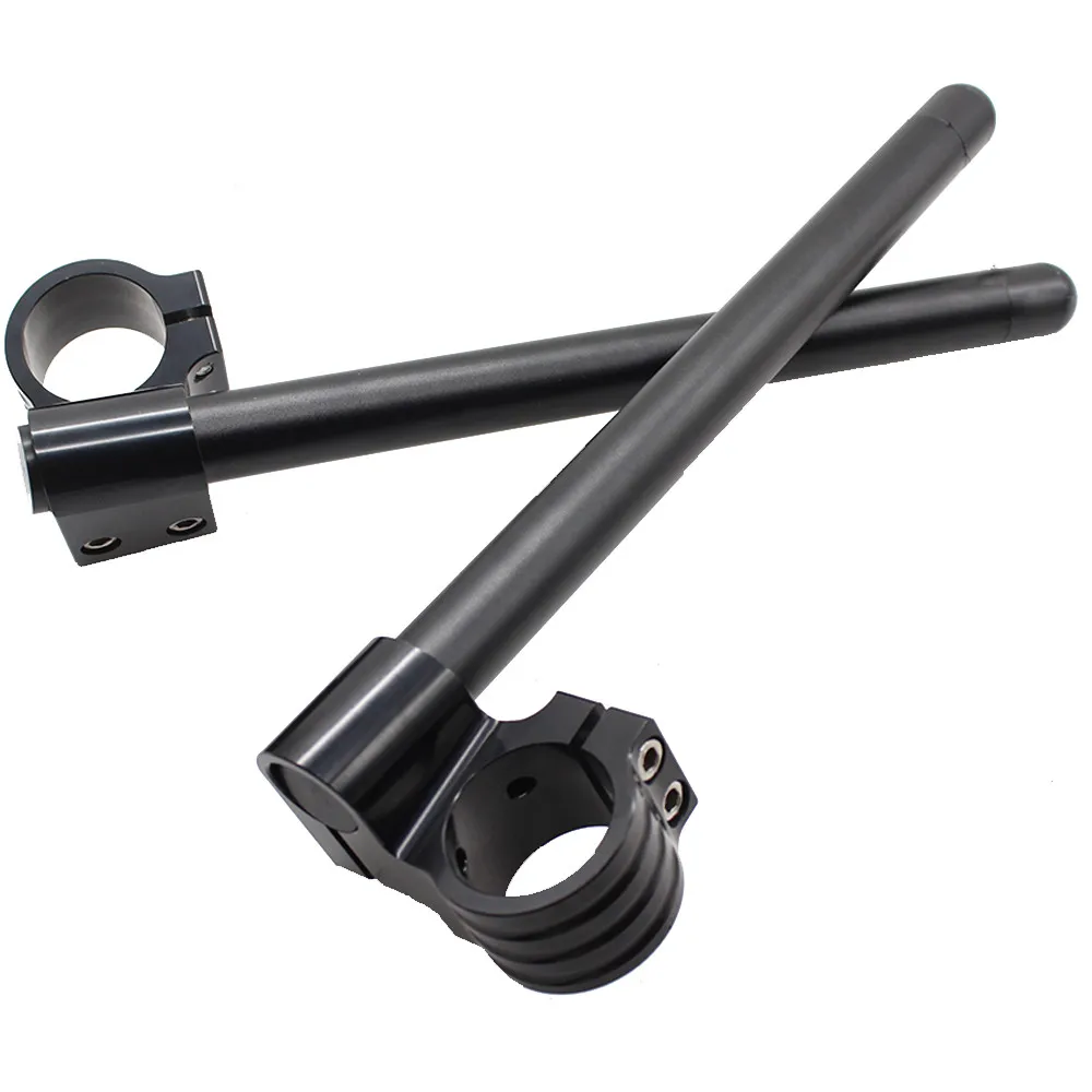 

31/33/35/36/37/41/43/45/46/48/50/51/52/53/54mm Black Motorcycle Rise Clip On Ones Riser Higher Clipon Handlebar Fork Handle Bar