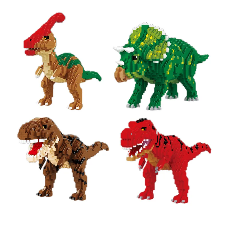 

Jurassic World Dinosaur Building Blocks Micro-Diamond Small Particles Insert Building Block Toys Dinosaur Model Toys