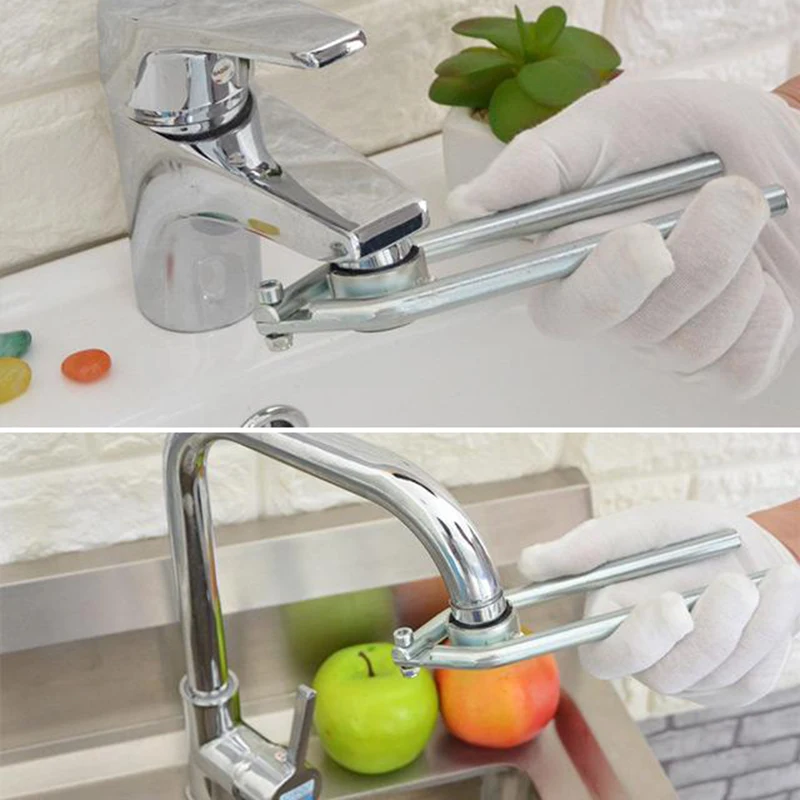 

1Pc Water Outlet Universal Wrench Faucet Bubbler Wrench Disassembly Cleaning Tool Four Sides Available Bubbler Wrench