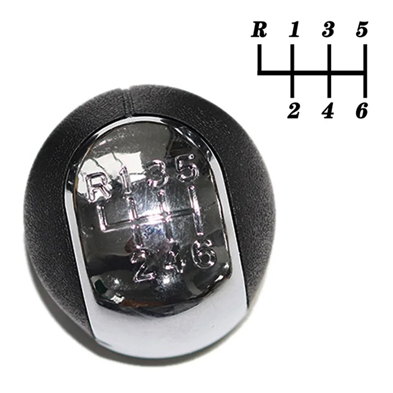 5/6 Скорость хром рукоятка для рычага переключения передач Ручка Гетры Загрузки