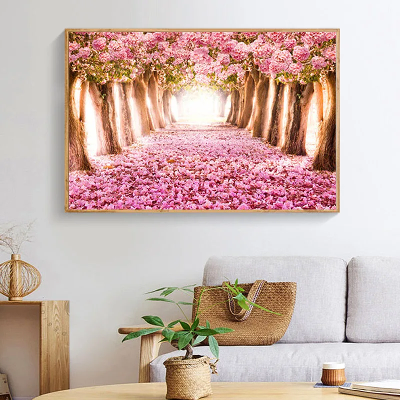 5D алмазная живопись сделай сам полностью круглая Алмазная вышивка пейзаж