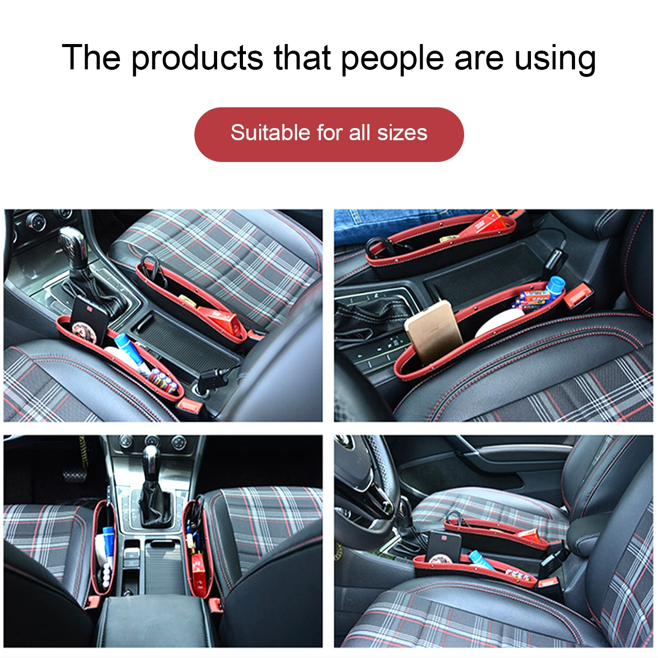 

Universal Seat Storage Box Left/Right Car Interior Seat Side Organizer Bag For Pocket Organizer Phone Holders Car-Stying Parts