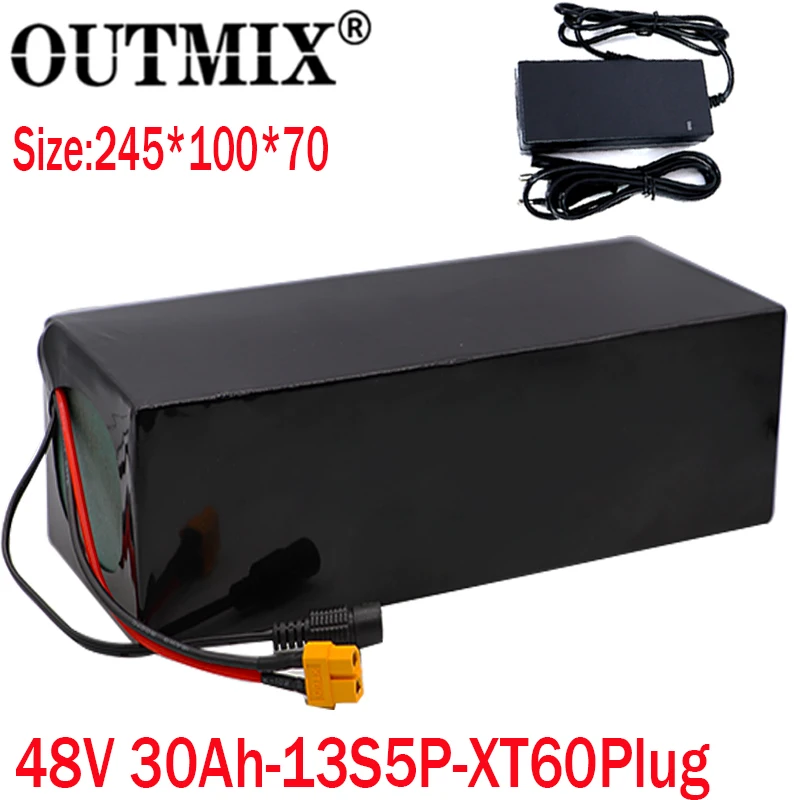 48V аккумулятор 48 В 25ah 13S5P 18650 комплект литий ионный батарей электрический