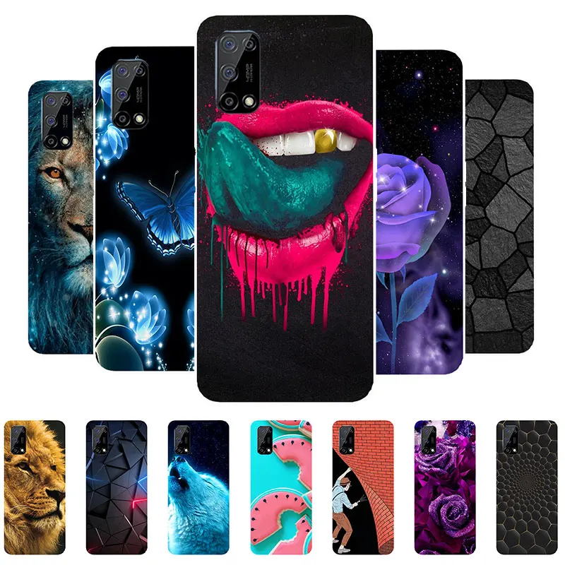 

Phone Case For Realme 7 5G Case Bumper Silicone Cover For OPPO Realme 7 5G RMX2111 Soft Paint Case for Realme7 5G Global Version