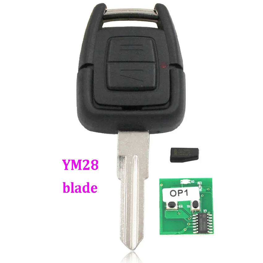 2 кнопки 433 92 МГц дистанционный брелок с чипом транспондера ID40 для Vauxhall Opel Vectra