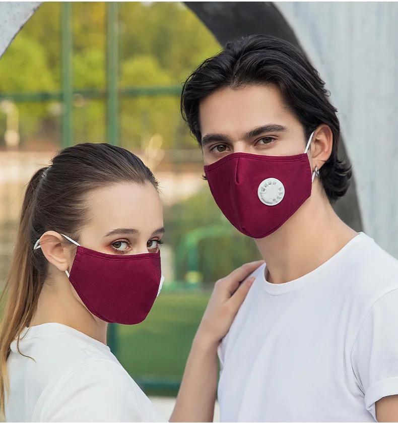 Спортивная маска для лица фильтр с активированным углем Пылезащитная