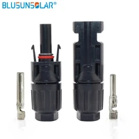 pair of solar connector solar solar plug cable connectors male and female for solar panels and photovoltaic systems