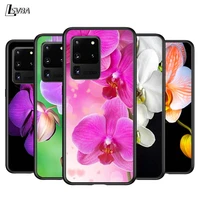 orchid flowers for samsung note 20 s20 fe lite ultra plus a91 a71 a51 a41 a31 a21 a21s a11 a12 a42 a01 phone case
