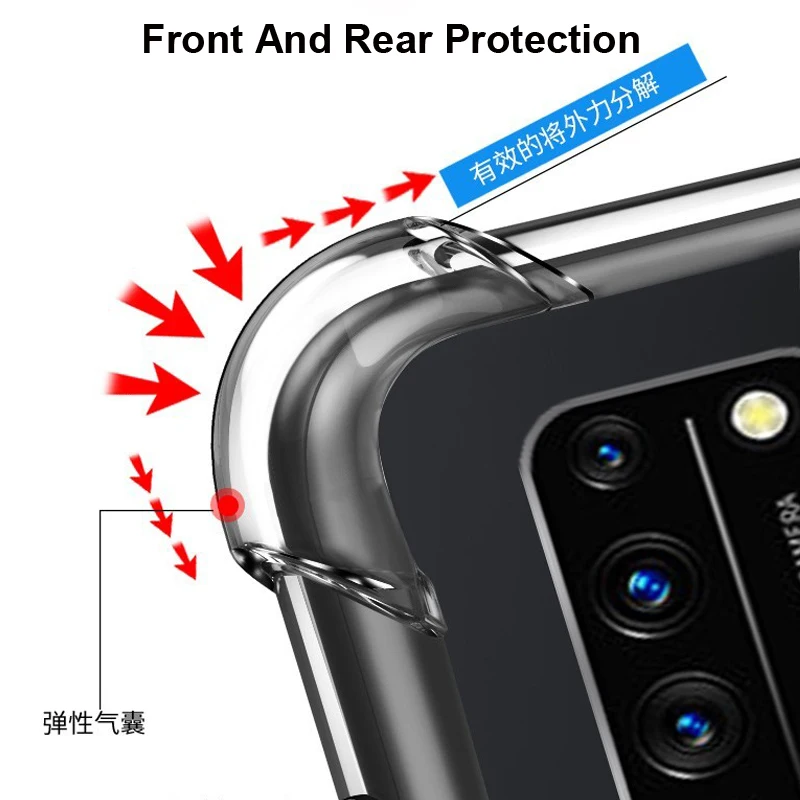 3-in-1 Glass Case 6.63'' in honor x10 Full Cover 30s huawei honor10x Clear Back honor30-s cases |