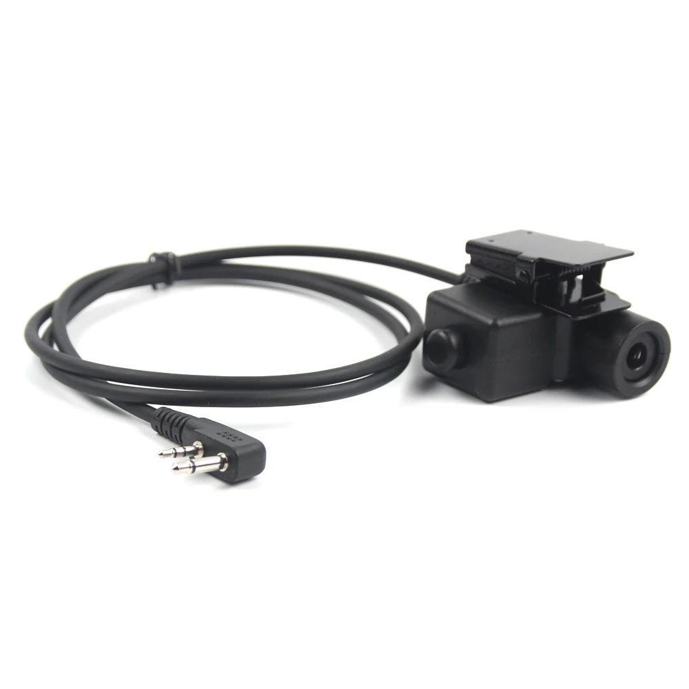 Tactical Headset PTT Hunting Military Airsoft Headset Adapter U94 PTT for Icom V8 V80 V821