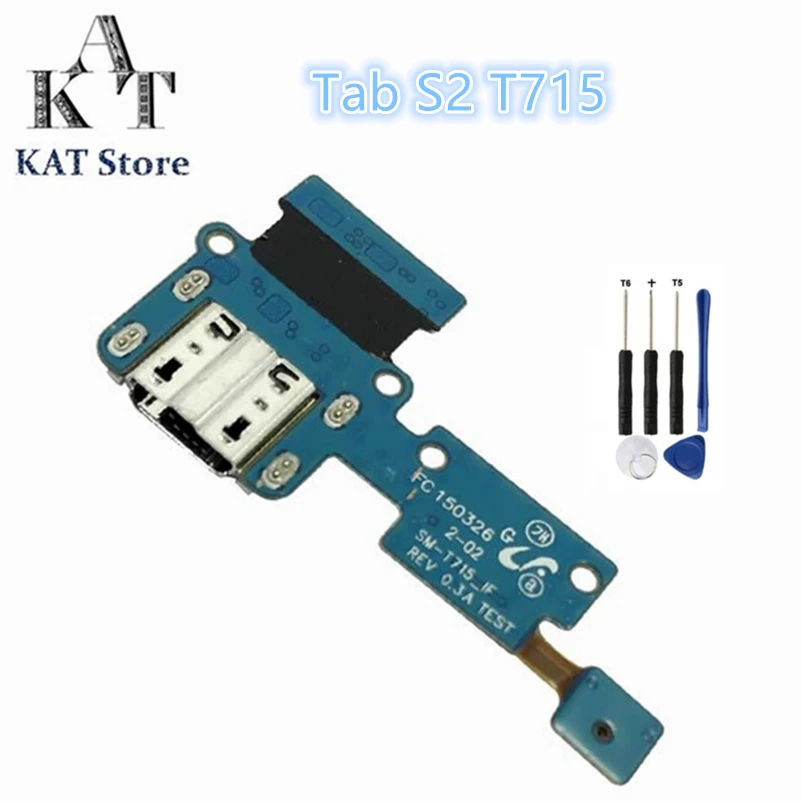 Фото KAT для Samsung Galaxy Tab S2 10. 0 T710 SM-T710 T715 SM-T715 USB док-станция разъем для зарядки порт Repla лучшее послепродажное обслуживание №3