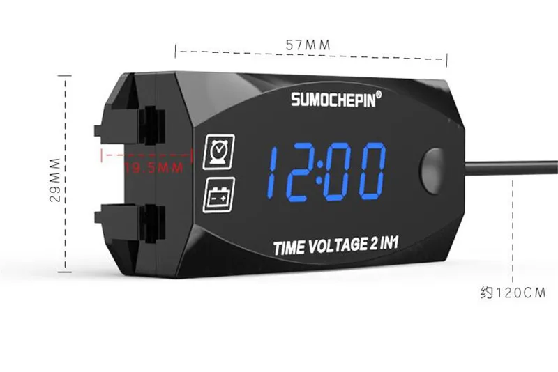 Светодиодный электронный дисплей для автомобиля цифровые часы мотоцикла