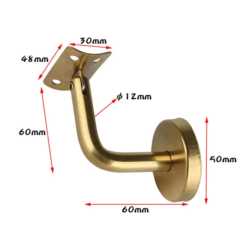 

Universal Bracket Handrail Bannister Support Wall Mounted Stainless Steel