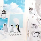 45 шт.упак. милый пингвин Kawaii стикер для канцелярских товаров набор мультяшных животных декоративная клейкая этикетка для дневника