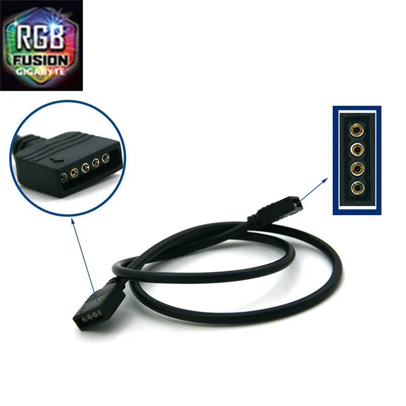 Кабель-адаптер GIGA для материнской платы AURA интерфейс Gigabyte 12 В 5Pin-4Pin/3Pin- VDG 5В 3Pin