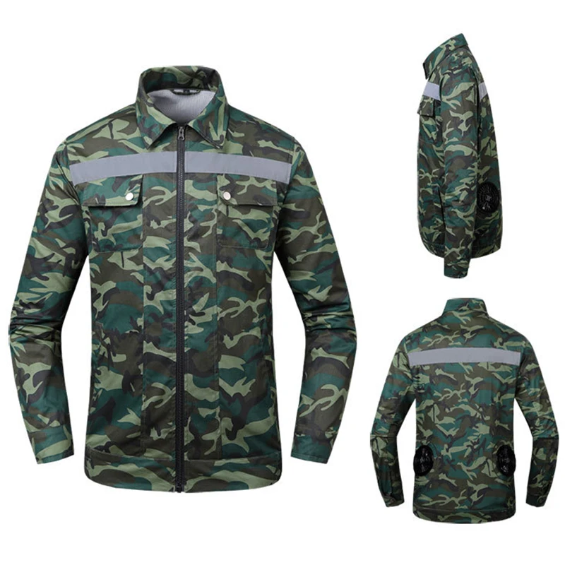 PARATAGO летняя охлаждающая куртка с вентилятором для мужчин и женщин камуфляжное