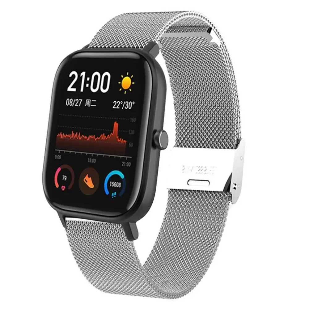 Браслет для смарт-часов Huawei Amazfit GTS BIP нержавеющая сталь 42 мм 47