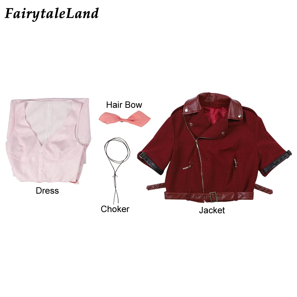 Костюм для косплея Aerith gainsборо финальная фантазия переделка Хэллоуин наряд игра