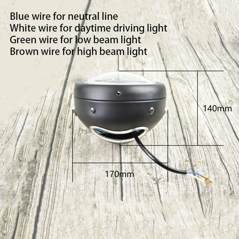 ECE E знак в байкерском стиле и ретро модификации общего светодиодный 12V