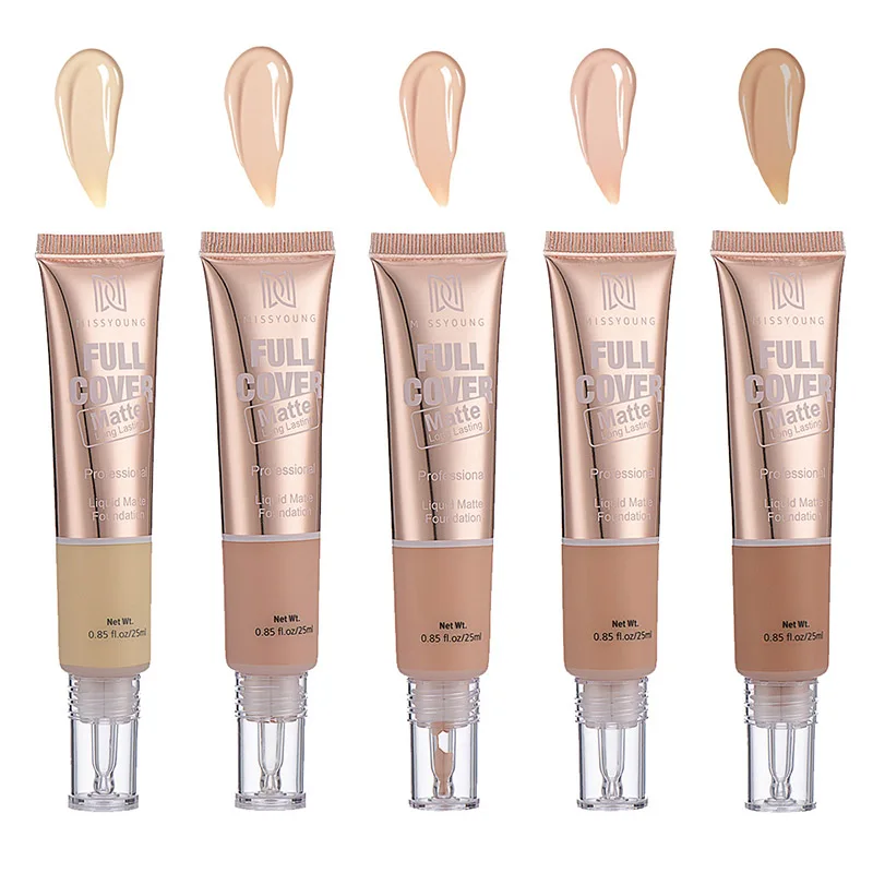 

Face Matte Liquid Foundation breathable Base Makeup Oil Control BB cream 24 Hours Lasting Concealer Full Coverage Waterproof BB