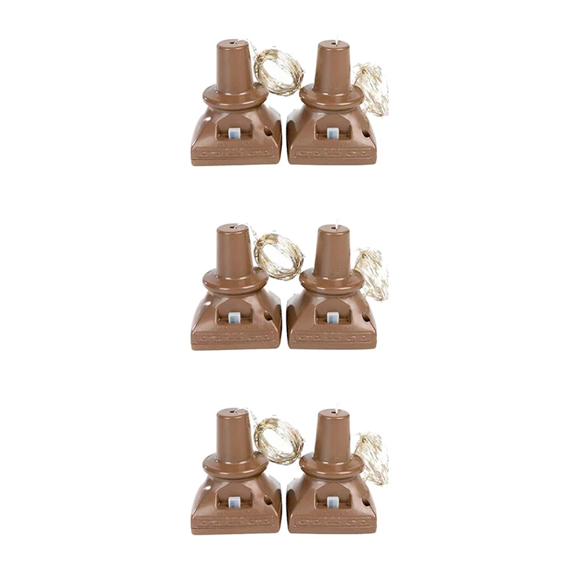 Промо акция! Солнечные светильники в форме винных бутылок 6 упаковка 20