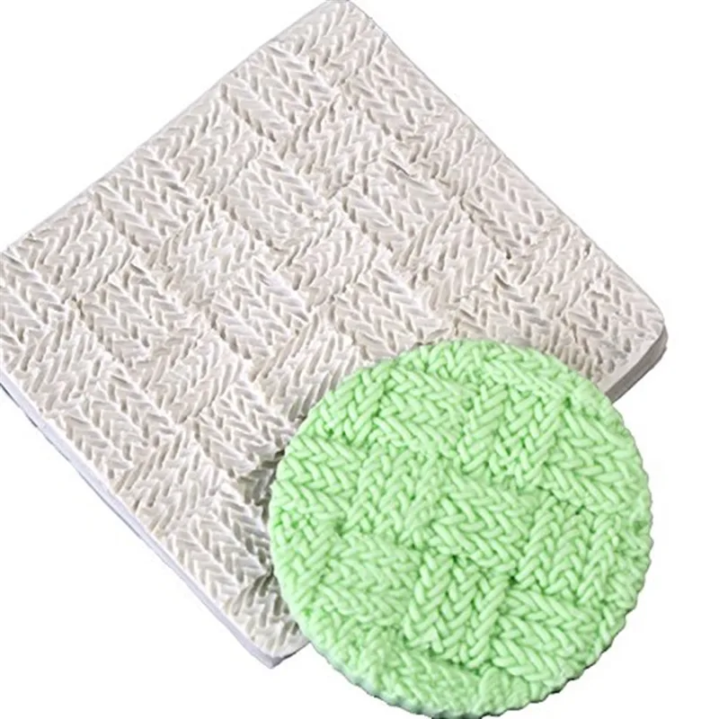 Ткань для свитера искусственное печенье тисненый коврик инструмент украшения