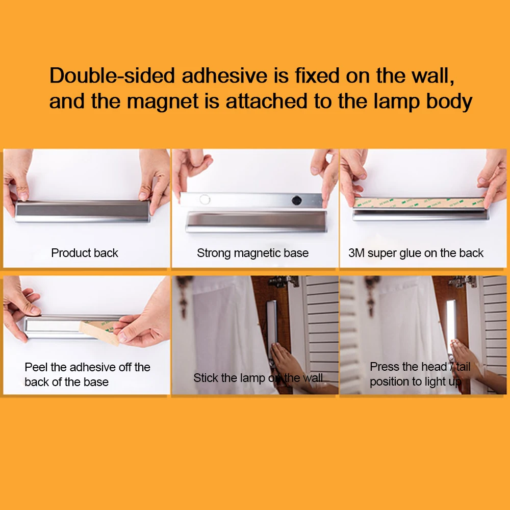 Сенсорная лампа для кухни белый/теплый белый свет светодиодный ночник шкафа |