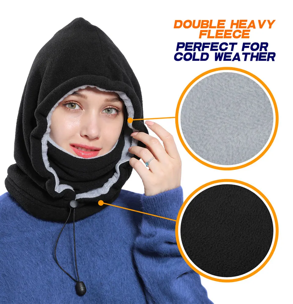 RITOPER женские ветроустойчивый сноуборд Skullies Face Beanies мужские утолщенные Балаклавы флисовые зимние шапки головной убор теплая шапка для сноубординга