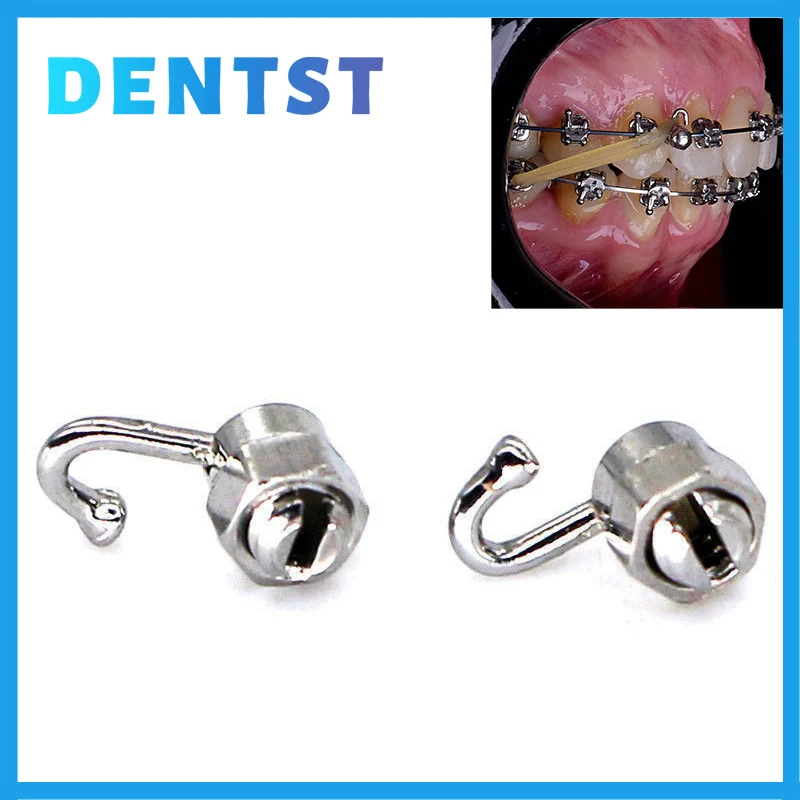 

Orthodontic Dental Crimpable Hook Stop Locks Removable/Activity Stops Lock(10pcs right+10pcs left+ Tool)on archwire Bracket
