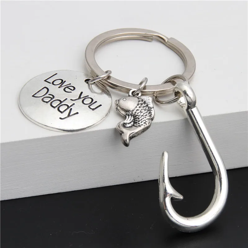 1 шт. талисманы в виде крючка для рыб брелок ключей с изображением моря пляжа Love Your