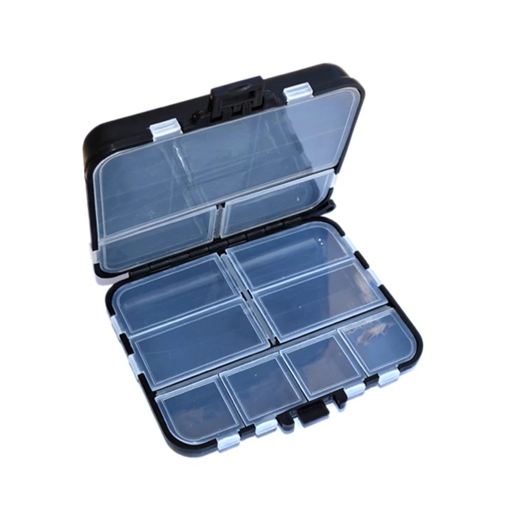 

Plastic Fishing Tackle Box Fishing accessories Box Spinner Bait Minnow Popper 11 Compartments