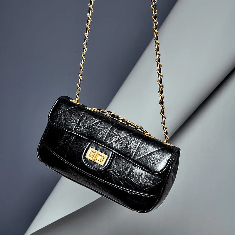 

Роскошные брендовые Модные женские сумочки из мягкой воловьей кожи, Классическая дизайнерская сумка через плечо из воловьей кожи на цепочк...