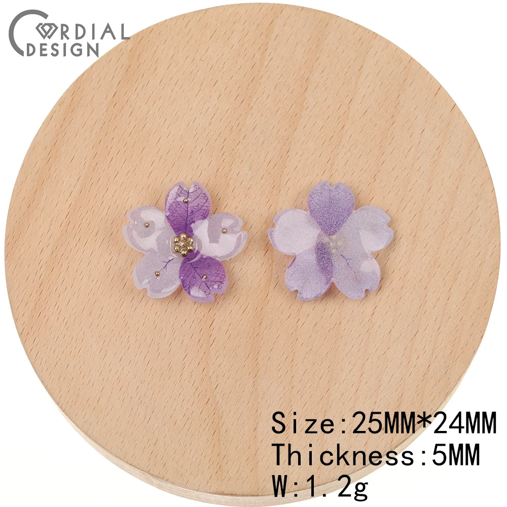 

Cordial Design 50Pcs Jewelry Accessories/Hand Made/DIY Earrings Making/Flower Shape/Decoration/Jewelry Findings & Components