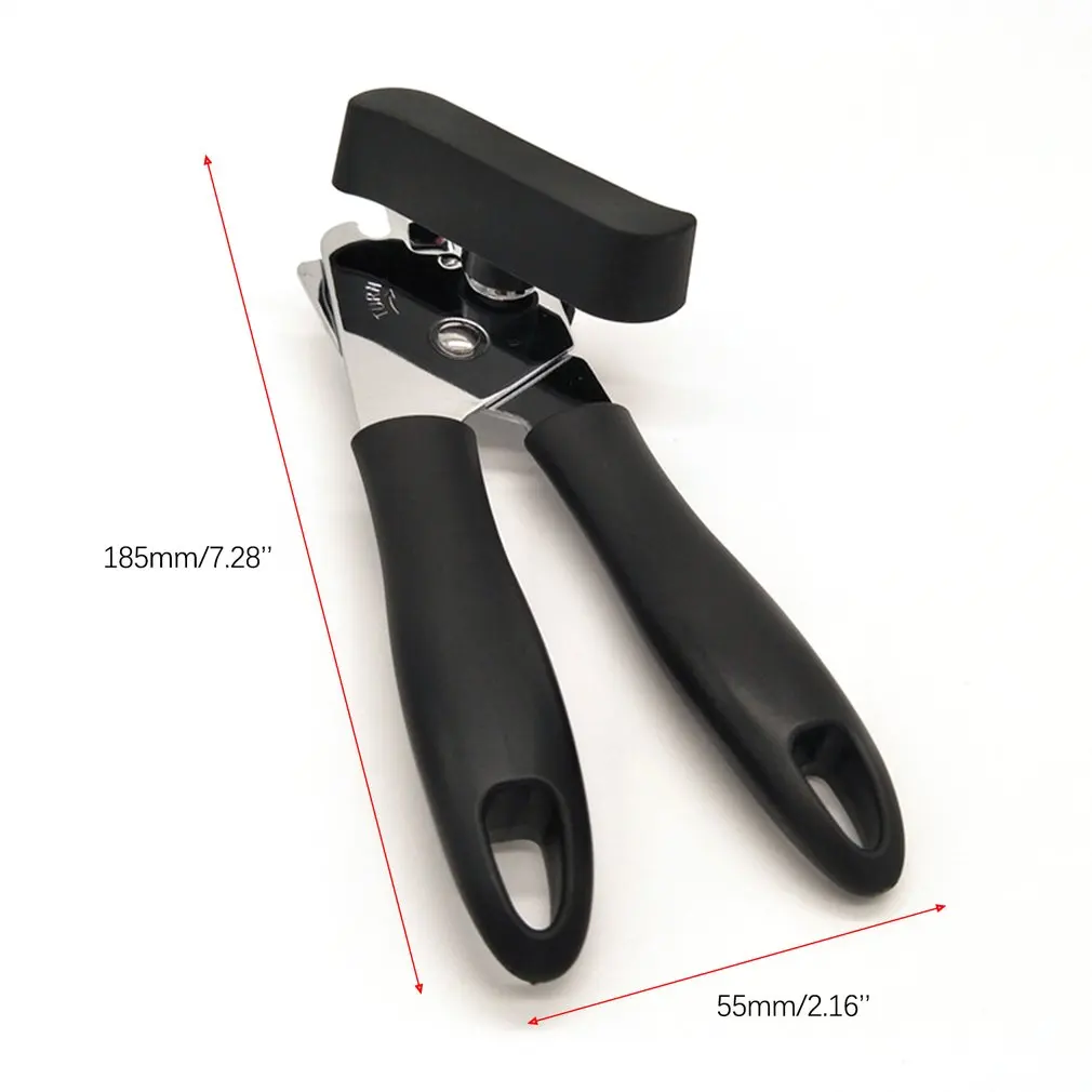 

Can Opener Professional Manual Jar Bottle Opener Smooth Edge Safety Side Cut Manual Stainless Steel Multi-Function Can Opener