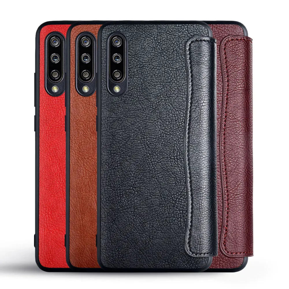Классический чехол для Xiaomi Mi A3 A2 Lite A1 чехол-книжка из искусственной кожи с