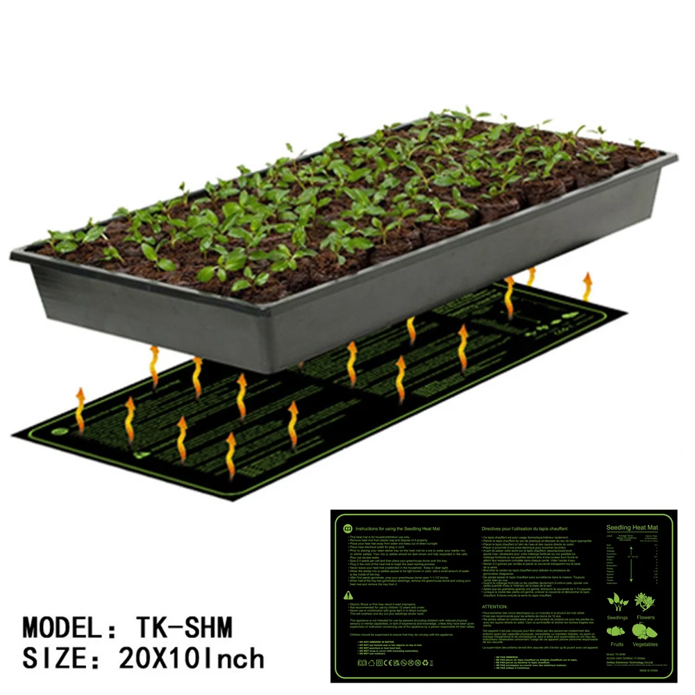 

Seedling Heating Mat 50x25cm Waterproof Plant Seed Germination Propagation Clone Starter Pad 110V/220V Garden Supplies 1 Pc